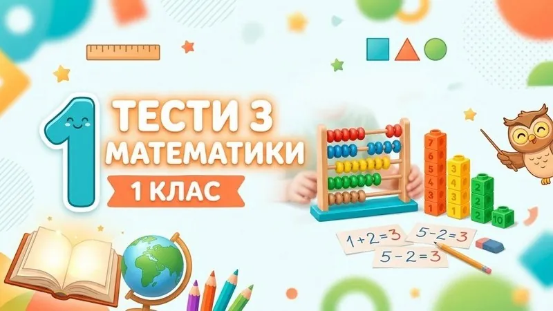Тести з математики 1 клас